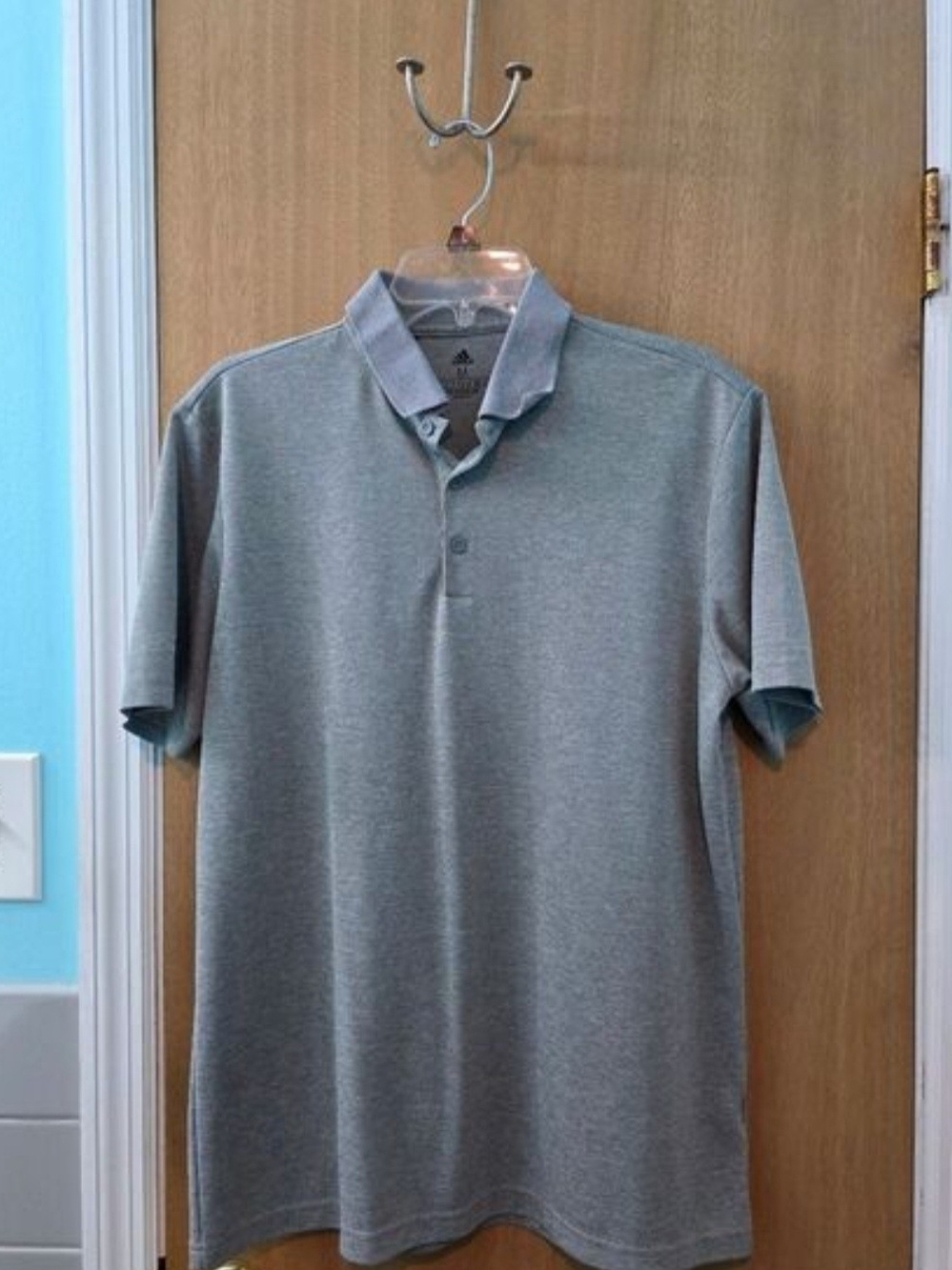 adidas Men’s Heather Grey Polo Shirt